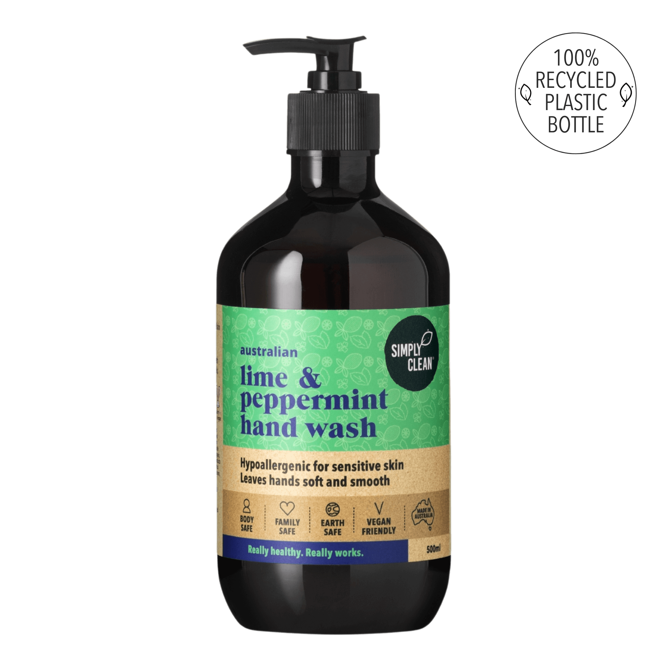 Lime & Peppermint Hand Wash 500ml.