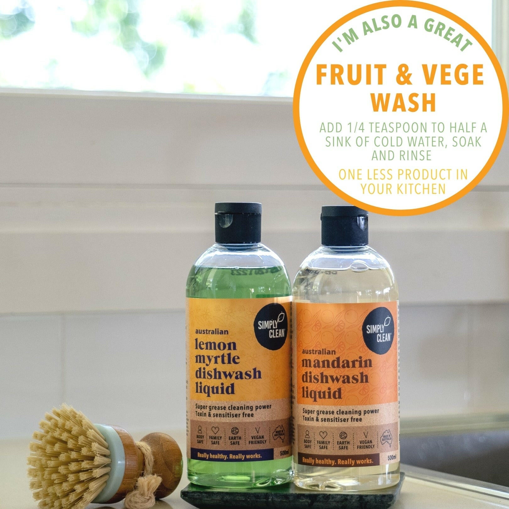 Lemon Myrtle Dishwash Liquid - 5 Litres Bulk.