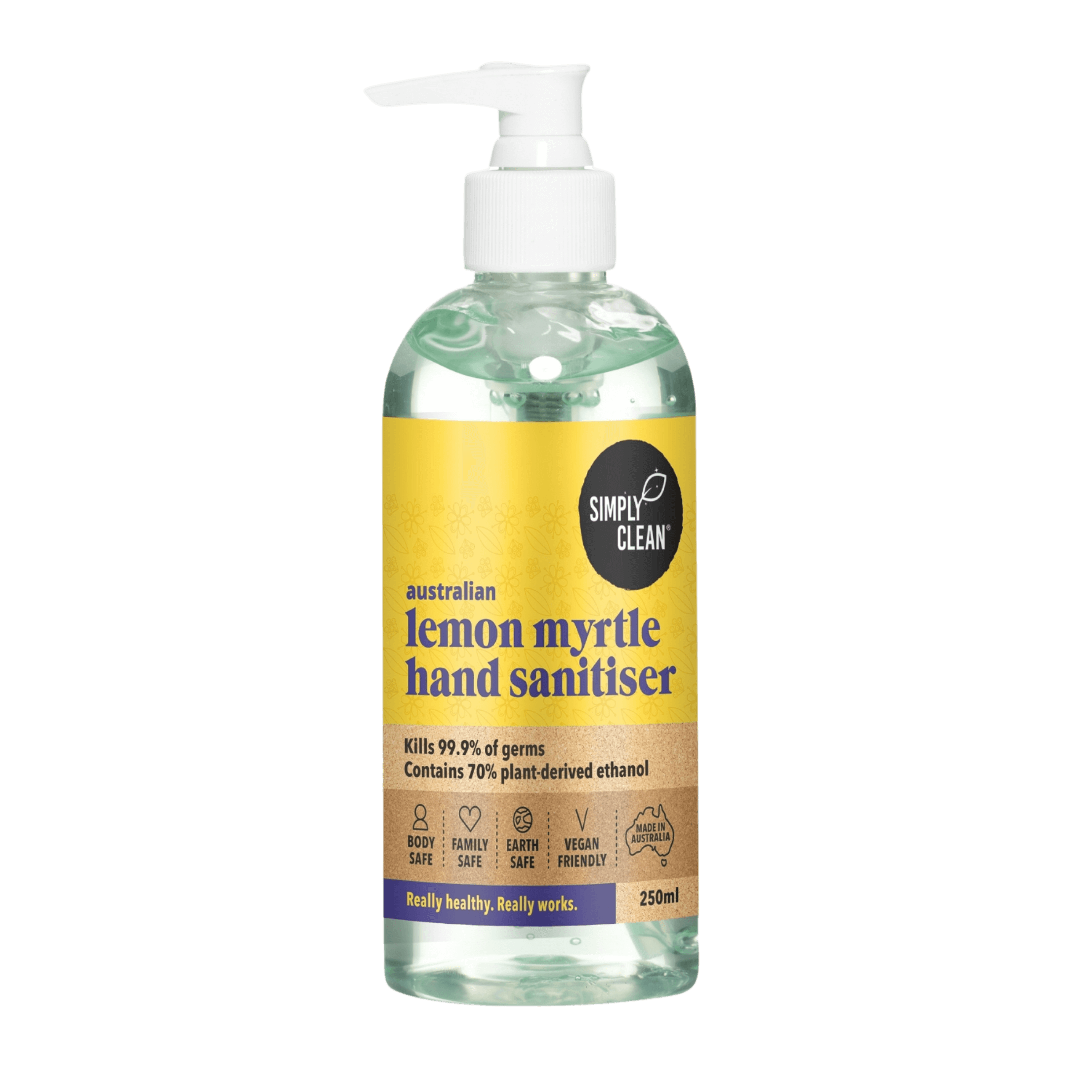 Lemon Myrtle Hand Sanitiser - 250ml.