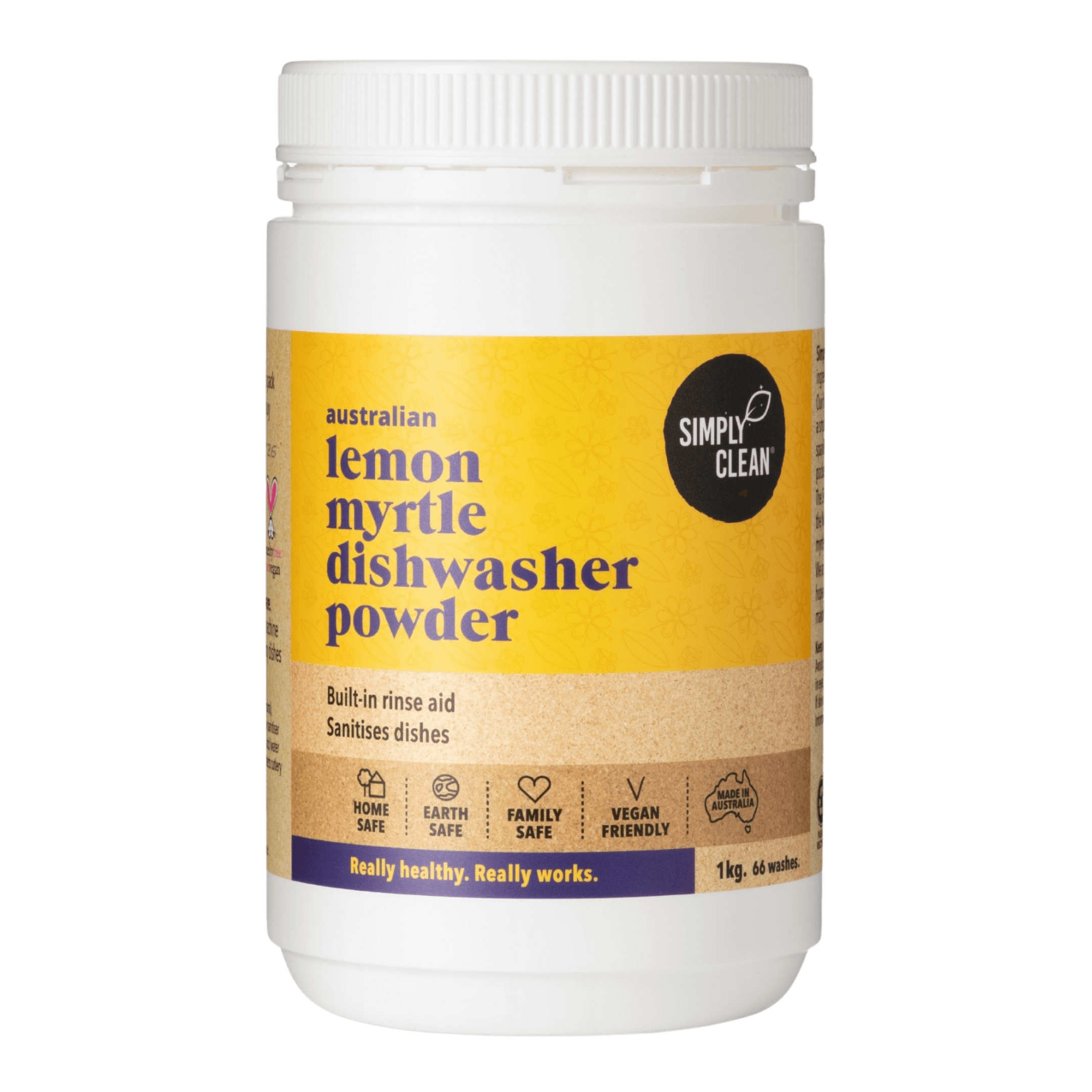 Lemon Myrtle Dishwasher Powder - 1kg.