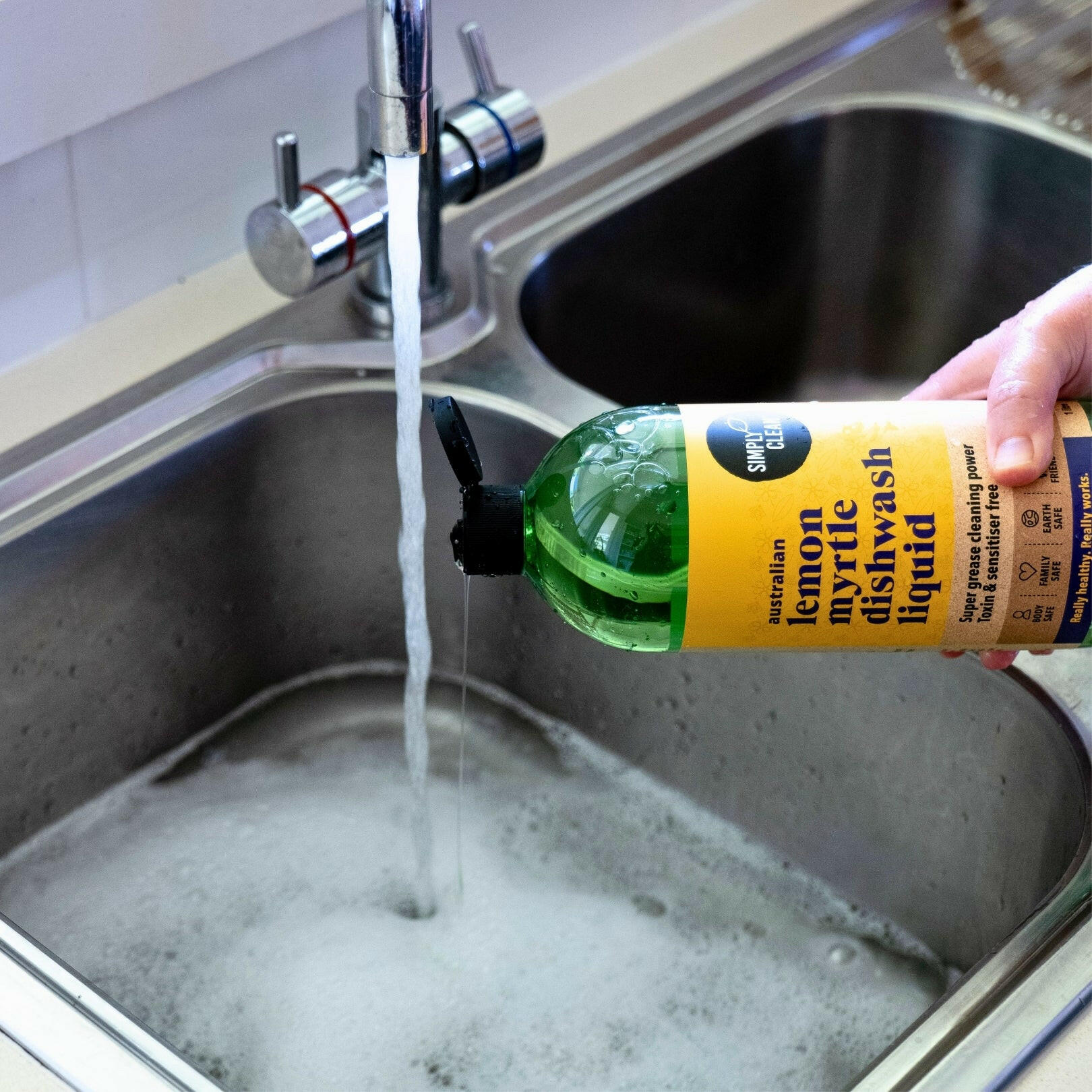 Lemon Myrtle Dishwash Liquid - 1 Litre.