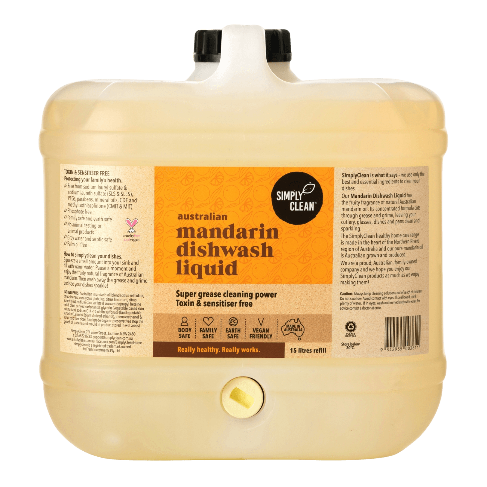 Mandarin Dishwash Liquid - 500ml.