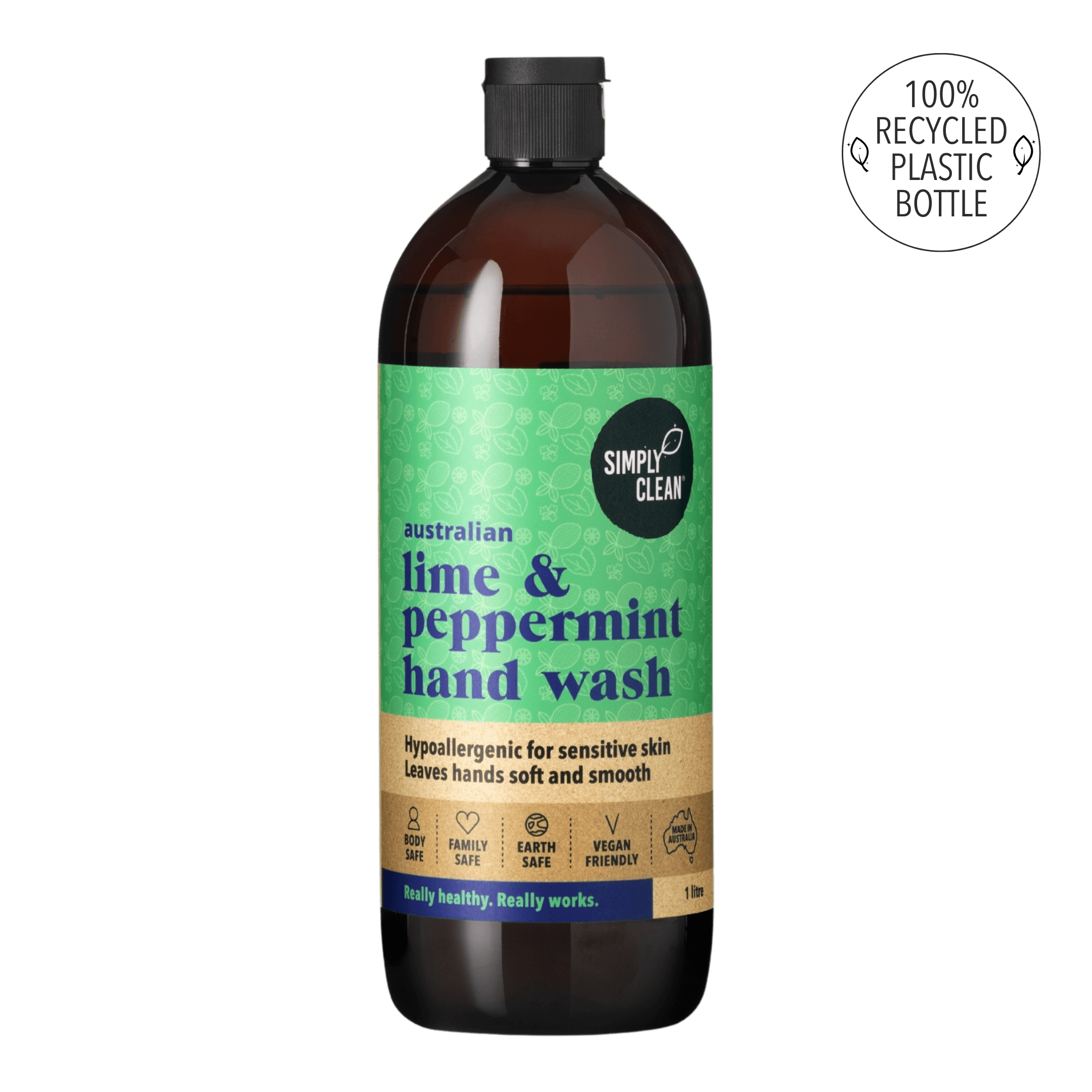 Lime & Peppermint Hand Wash 1 Litre Refill.