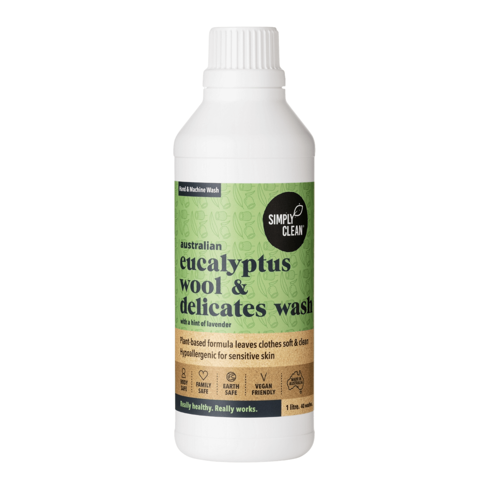 Eucalyptus Wool & Delicates Wash - 1 litre.