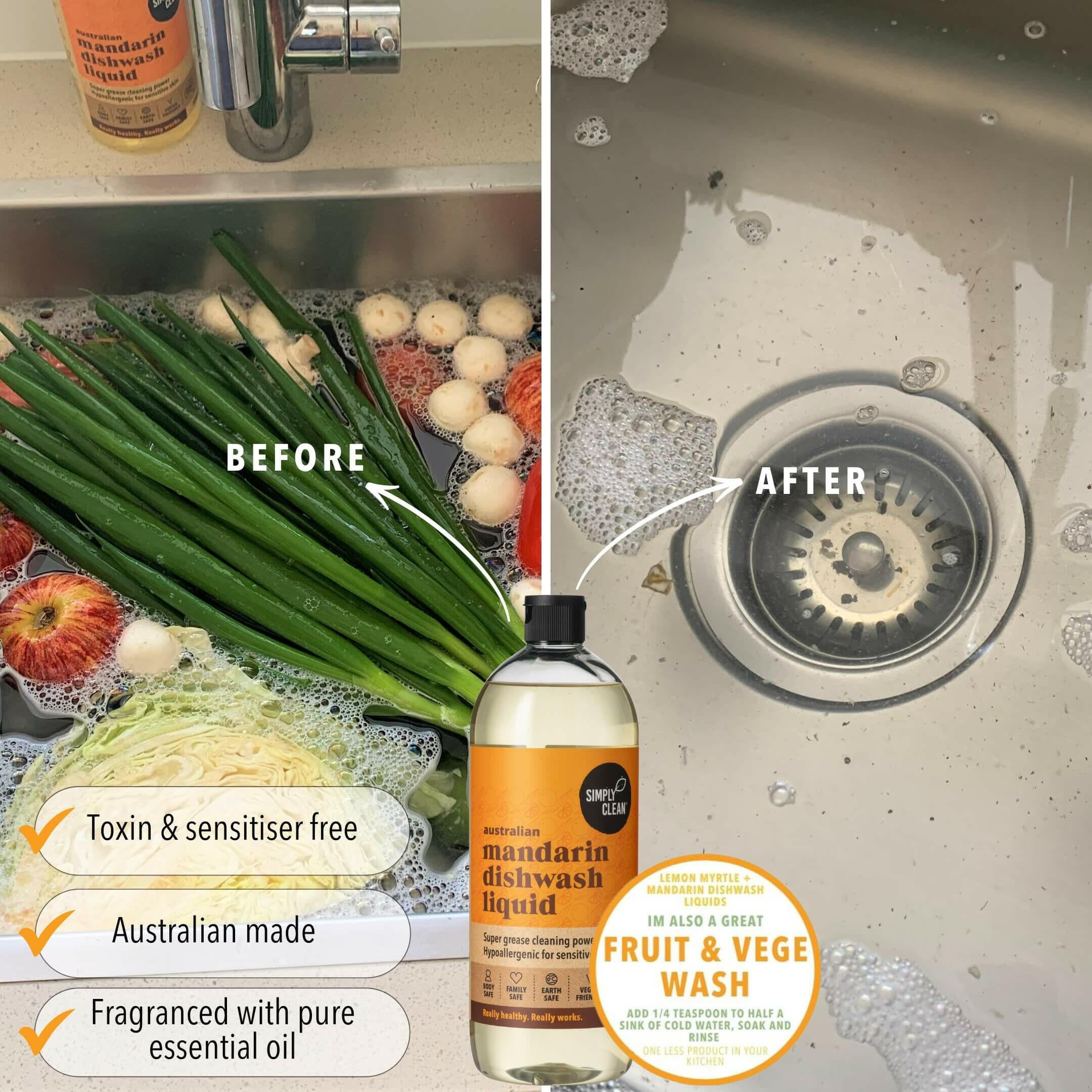 Mandarin Dishwash Liquid - 500ml.